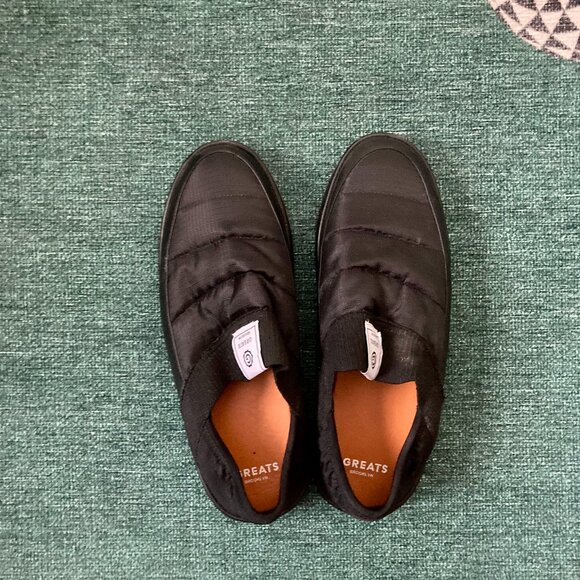 Greats Brooklyn Slip-On Textile Shoes Men’s Size US 12, Black - Picture 1 of 8